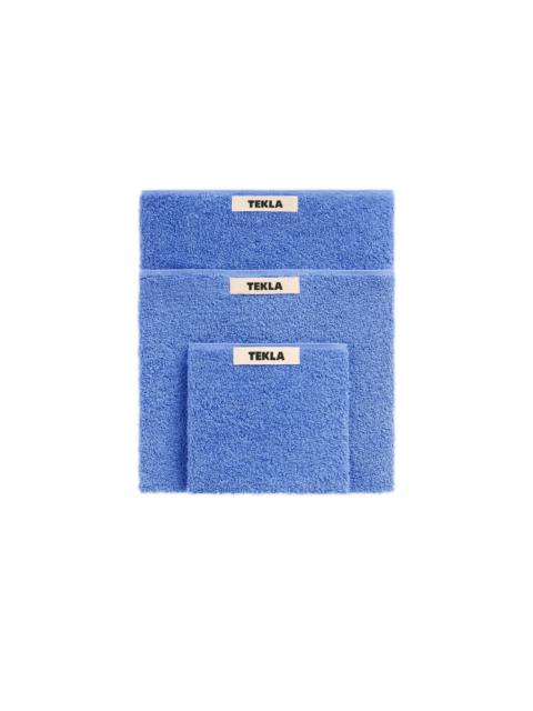 TEKLA Tekla Terry Washcloth Clear Blue