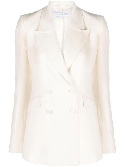 GABRIELA HEARST double-breasted silk blazer