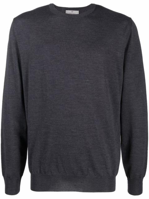 Canali crew neck merino sweatshirt