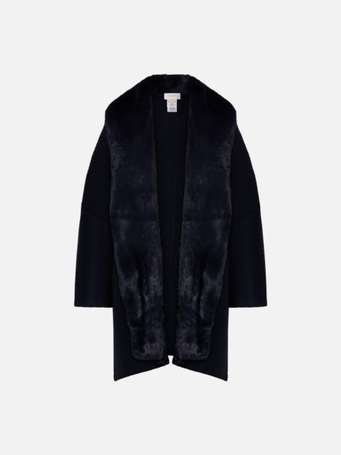 CAMILLA KNIT RELAXED LAYER WITH FAUX FUR