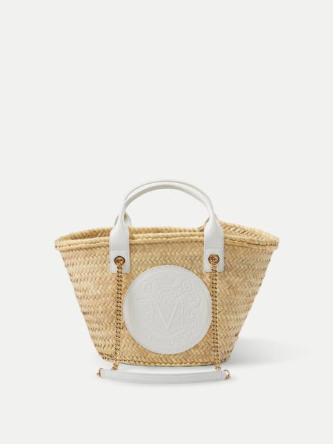 VERONICA BEARD SMALL RAFFIA CREST MARKET TOTE