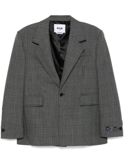 MSGM checked blazer
