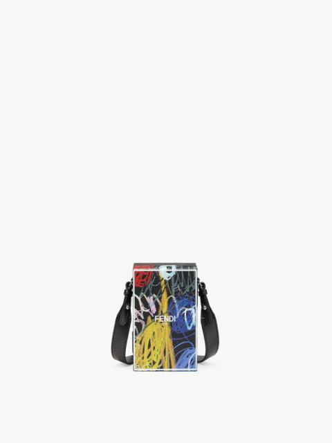 FENDI Leather bag with multicolor print