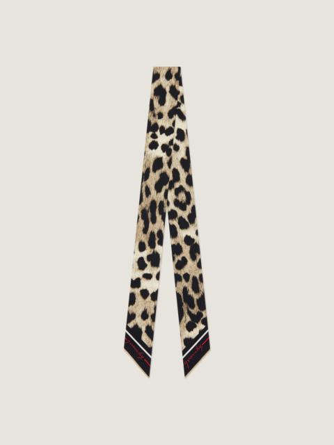 Givenchy BANDEAU IN SILK WITH LEOPARD PRINT