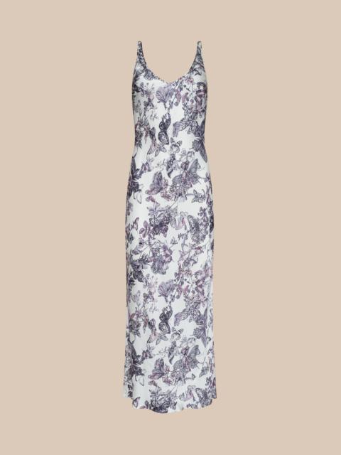 L'AGENCE Akiya Satin Maxi Dress