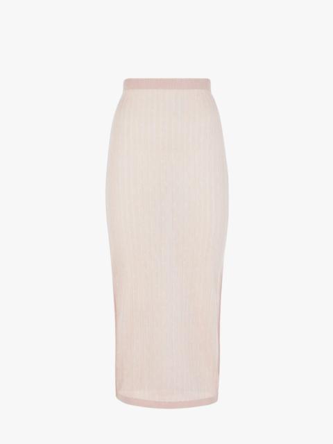 FENDI Pink viscose skirt