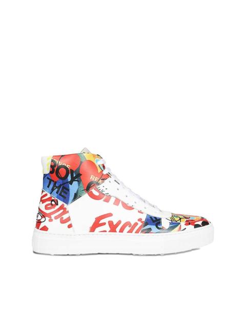 Vivienne Westwood high-top graphic-print sneakers