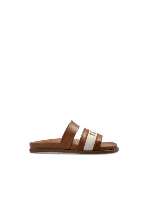 FURLA logo stripe sandals