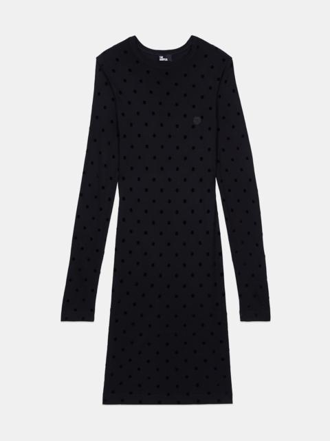 The Kooples BLACK SHORT JERSEY DRESS