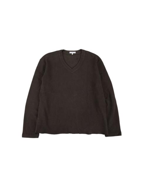LADY WHITE CO. Cropped V-Neck Sweater Timber