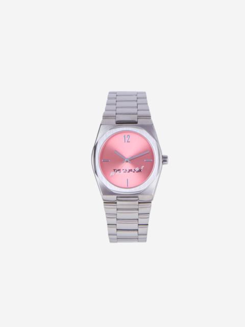 The Kooples WHAT IS SILVER WATCH WITH PINK DIAL