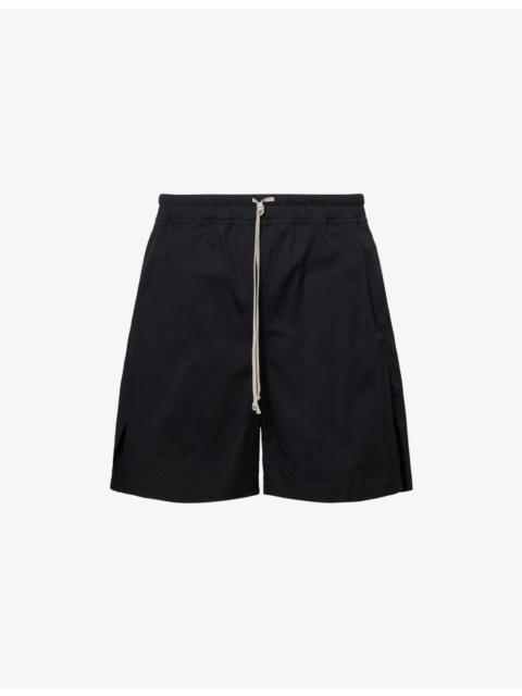 Rick Owens Drawstring Relaxed-Fit Stretch-Cotton Shorts