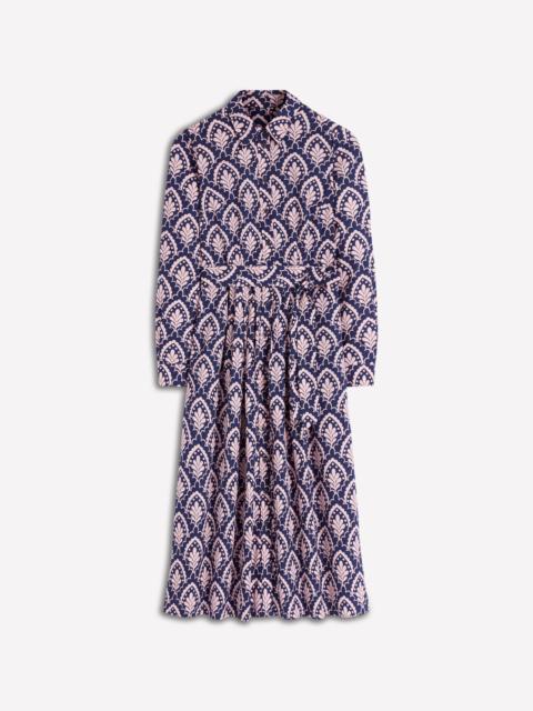 BODEN Alexa Long Sleeve Midi Dress-Navy Petal Terrace