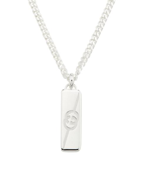 GUCCI Men's Men's Tag Necklace, Silver - Silver