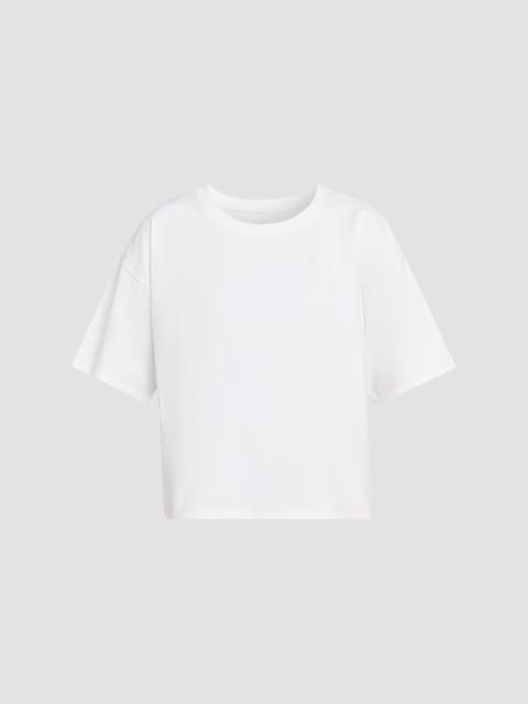 EILEEN FISHER Women's Round Neck Cotton T-Shirt - White