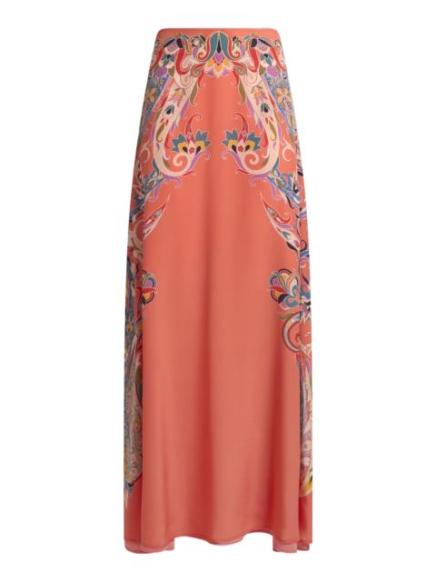 Etro Silk Maxi Skirt multi