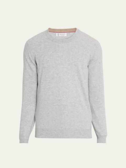 Brunello Cucinelli Men's Cashmere Crewneck Sweater