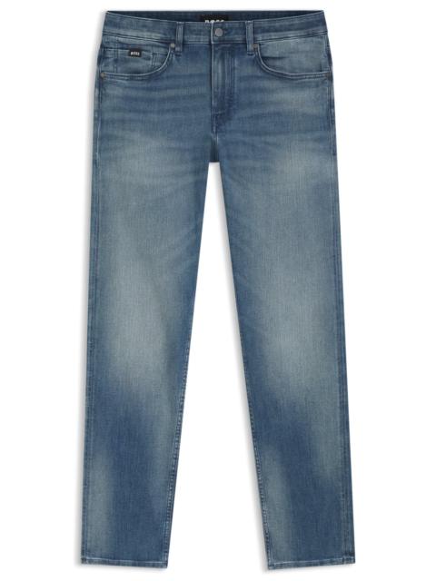BOSS DELAWARE SLIM-FIT JEANS IN BLUE LIGHTWEIGHT DENIM