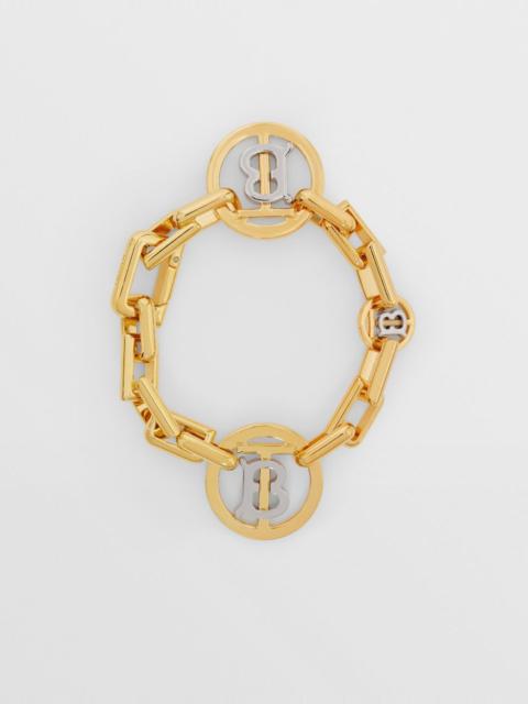 Burberry Gold and Palladium-plated Monogram Motif Bracelet