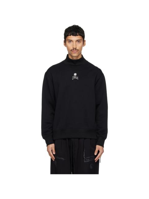 MASTERMIND WORLD Black Loopwheel Mockneck Sweatshirt