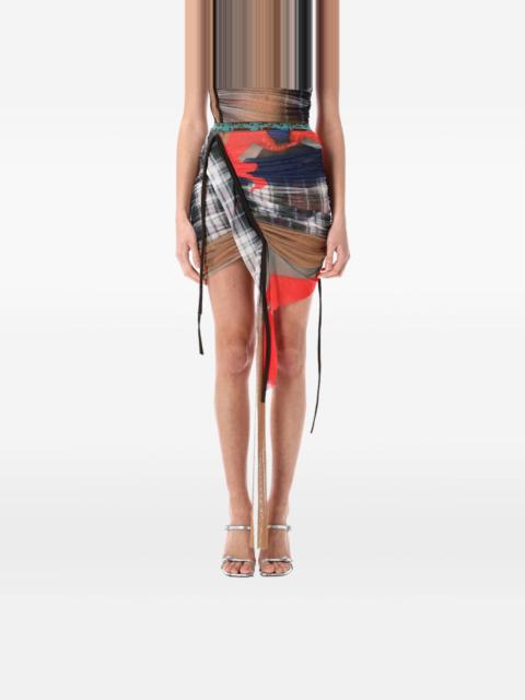 OTTOLINGER surf plain mesh mini skirt