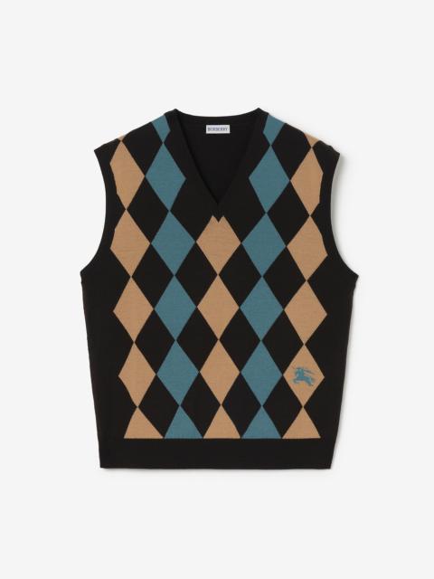Burberry Argyle Wool Sweater Vest
