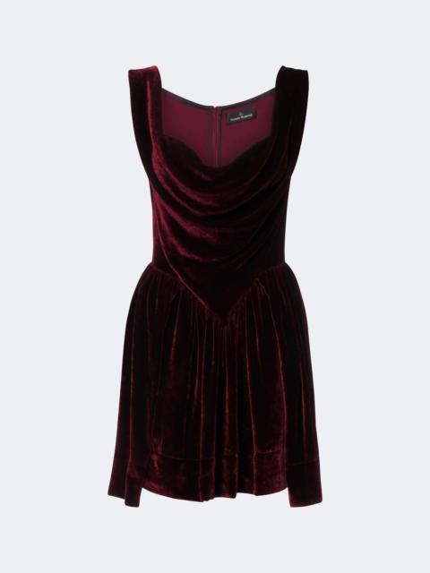 Vivienne Westwood Sunday velvet minidress