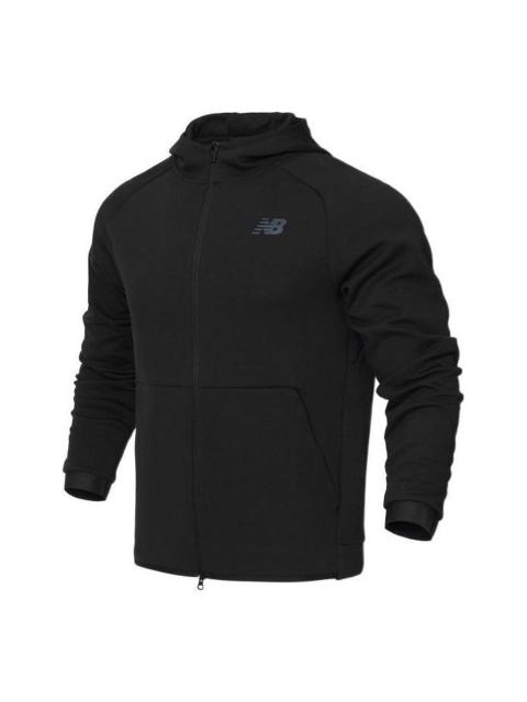 New Balance New Balance Logo Sportswear Tech Fleece Windrunner Jacket 'Black' AMJ21178-BK
