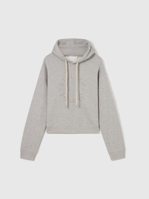 Stella McCartney Logo-Embroidered Cropped Hoodie