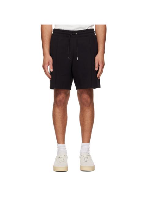 HUGO Black Stacked-Logo Trim Shorts