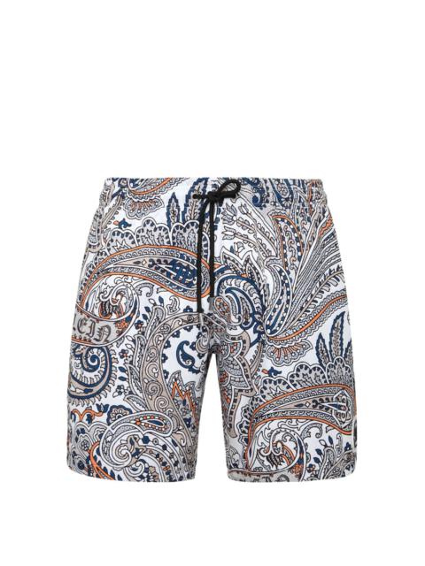 paisley-print swim shorts