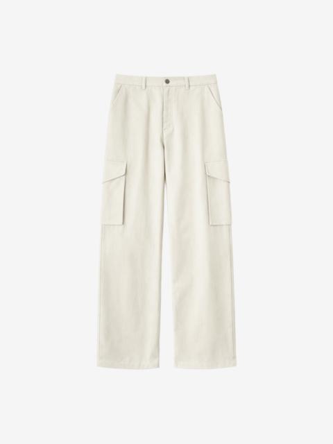 The Frankie Shop Oslo Cotton Cargo Pants - Beige