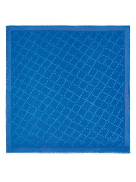 Longchamp Roseau Shawl Cobalt - Silk Blend