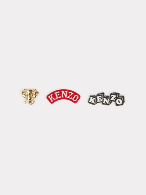 KENZO Set of 3 KENZO Stamp badges