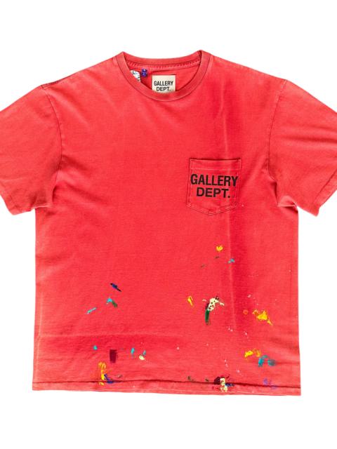 GALLERY DEPT. Paint Splatter Logo T-Shirt "Vintage Red" GD332