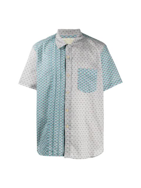 By Walid Carson panelled shirt