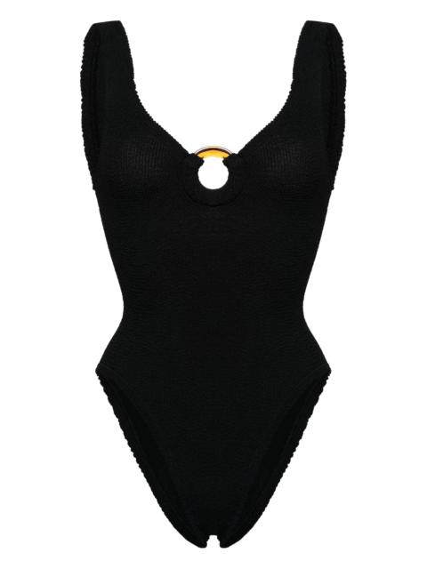 Hunza G Celine Shirred Swimsuit