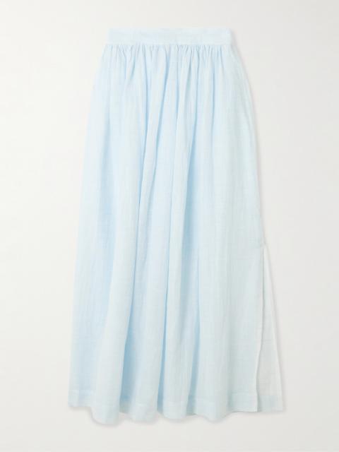 lemlem Freye Cotton Midi Skirt