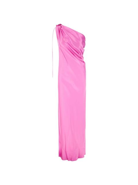 ワンピース Max Mara SS24 'Bora' dress (BORA 017) MAX MARA Bora draped one-sleeve silk-satin gown