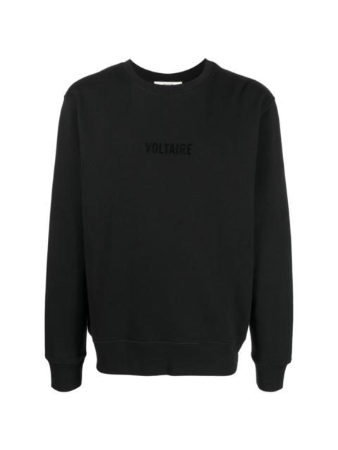 Zadig & Voltaire flocked-logo cotton sweatshirt