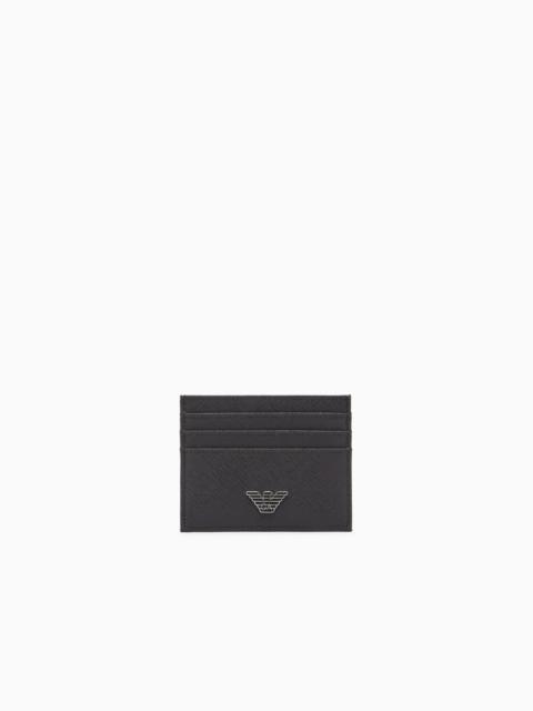 EMPORIO ARMANI REGENERATED SAFFIANO CARD HOLDER