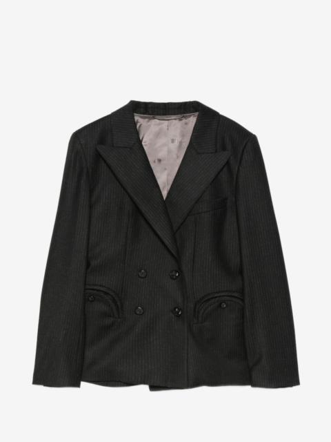 BLAZÉ MILANO pinstriped double-breasted jacket