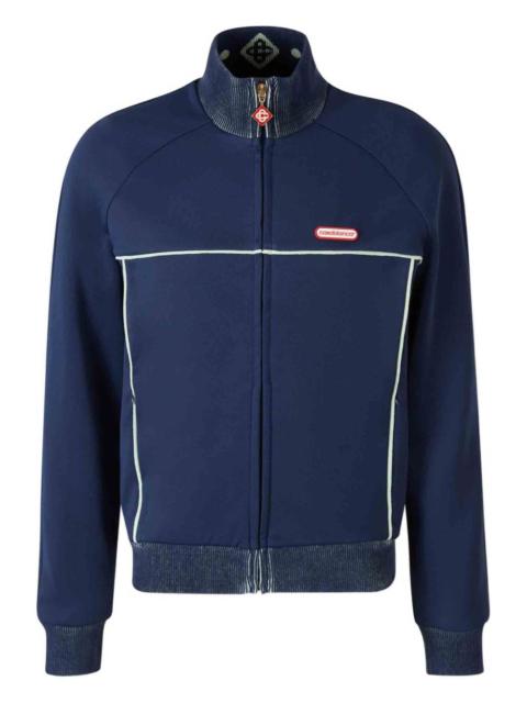 CASABLANCA high-collar zipped sweatshirt