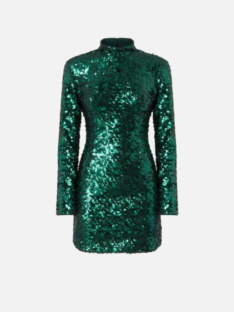 PINKO SHORT SEQUINNED DRESS