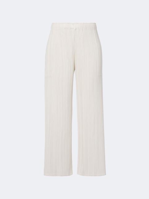 Pleats Please Issey Miyake Monthly Colors: August pleated wide-leg pants