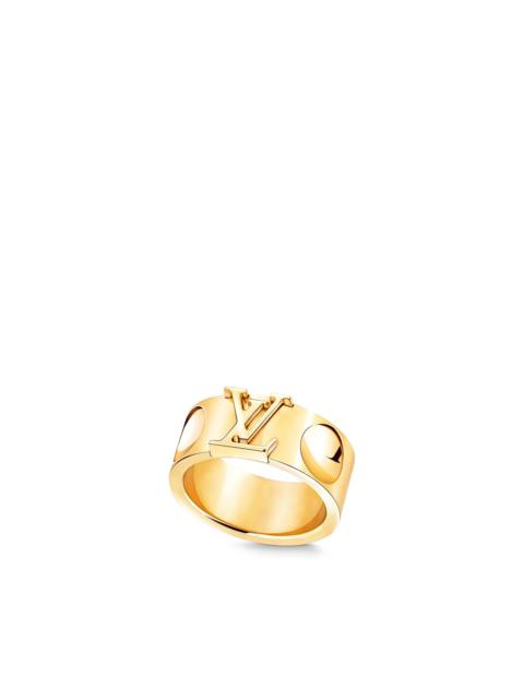 Louis Vuitton Empreinte Large Ring, Yellow Gold