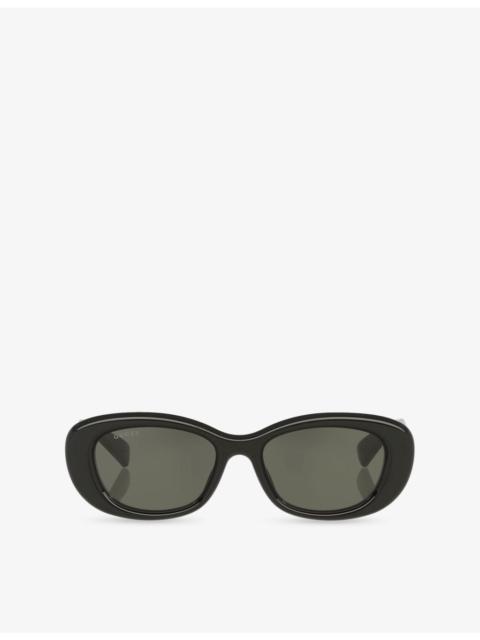 GUCCI GG1829SK Round-Frame Acetate Sunglasses