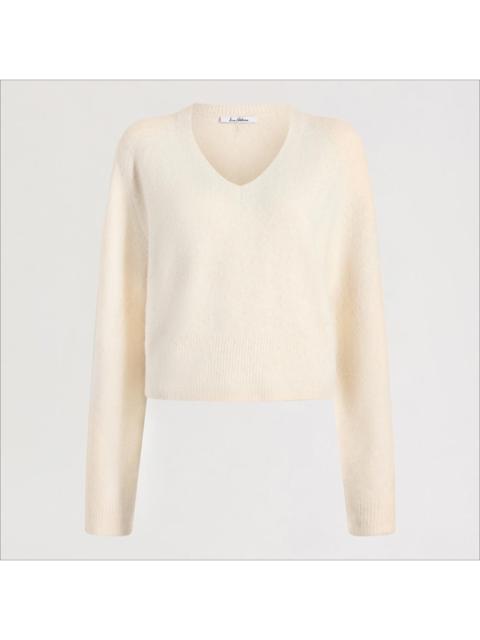 Sam Edelman Deep V-Neck High Rib Sweater