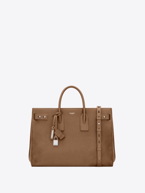 sac de jour thin large bag in grained leather