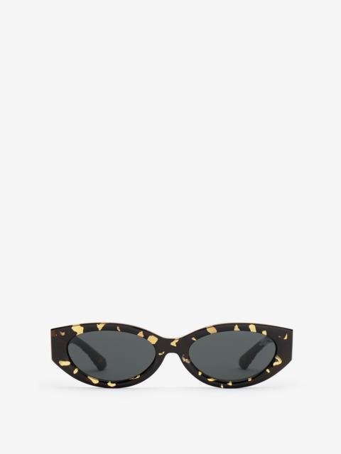 Burberry Knight Stamp Oval Sunglasses